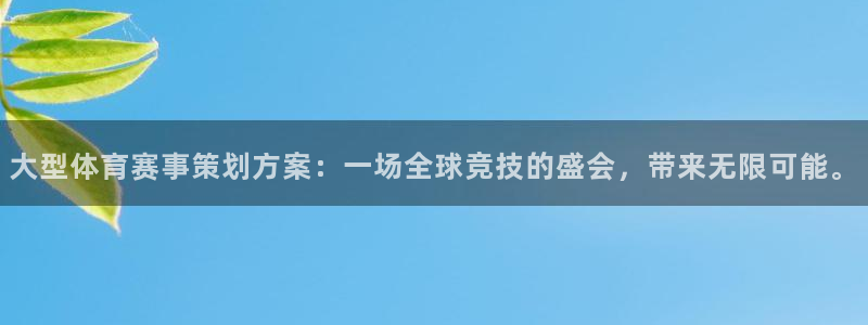 大型体育赛事策划方案：一场全球竞技的盛会，带来无限可能。